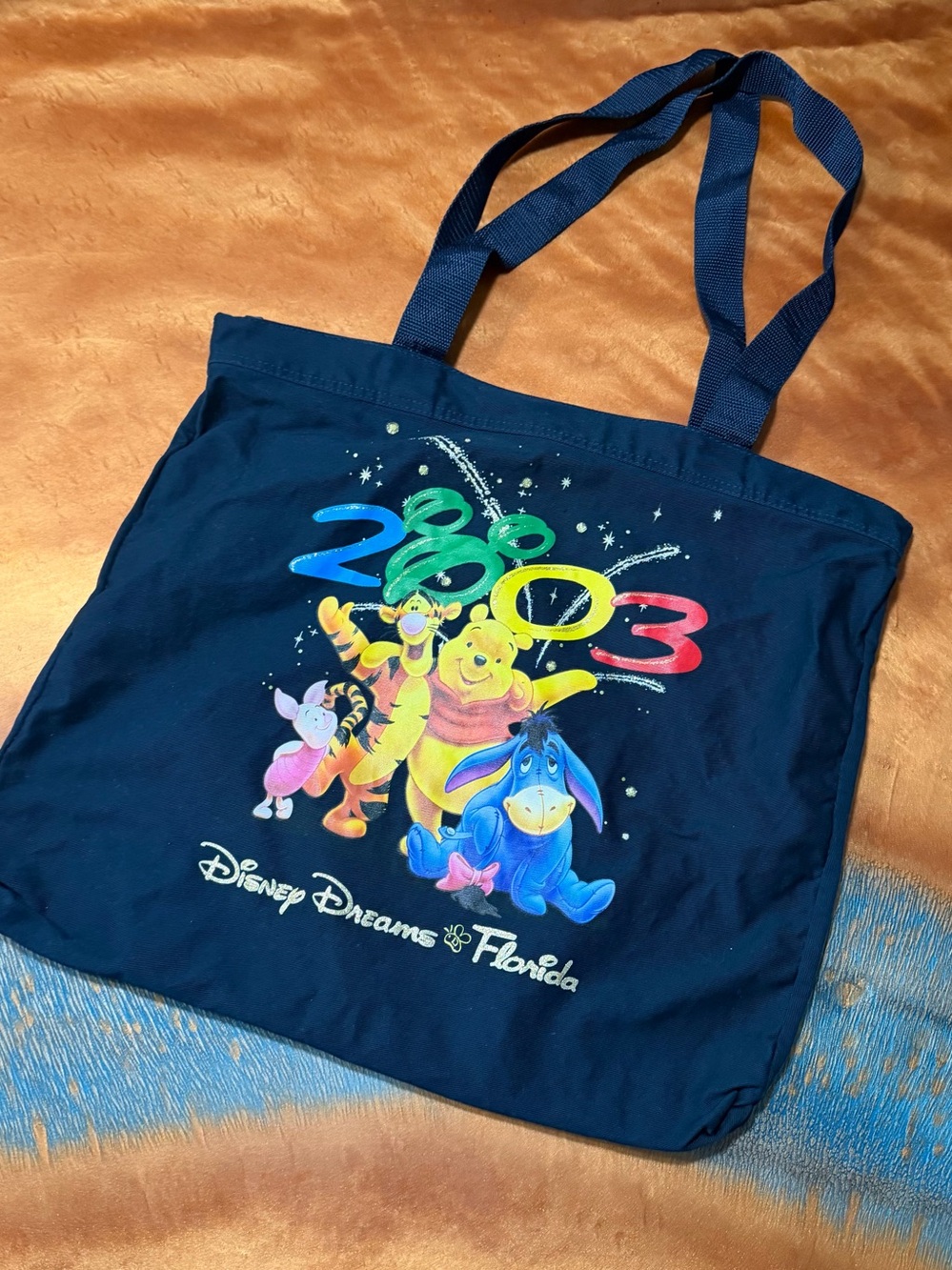 Vintage Jerry Leigh Disney Winnie the Pooh and friends tote bag graphic Florida